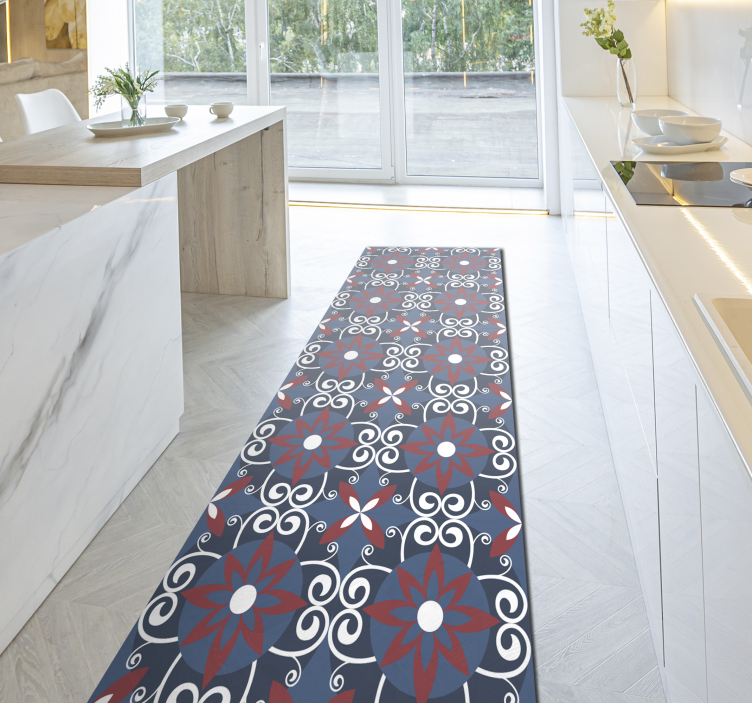 Botanical spiral element vinilna talna obloga - TenStickers