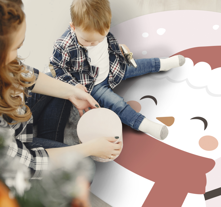 Božična sestava podloga za božično drevo - TenStickers