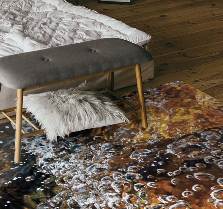 Brbotajoč tok vode vinilna preproga - TenStickers