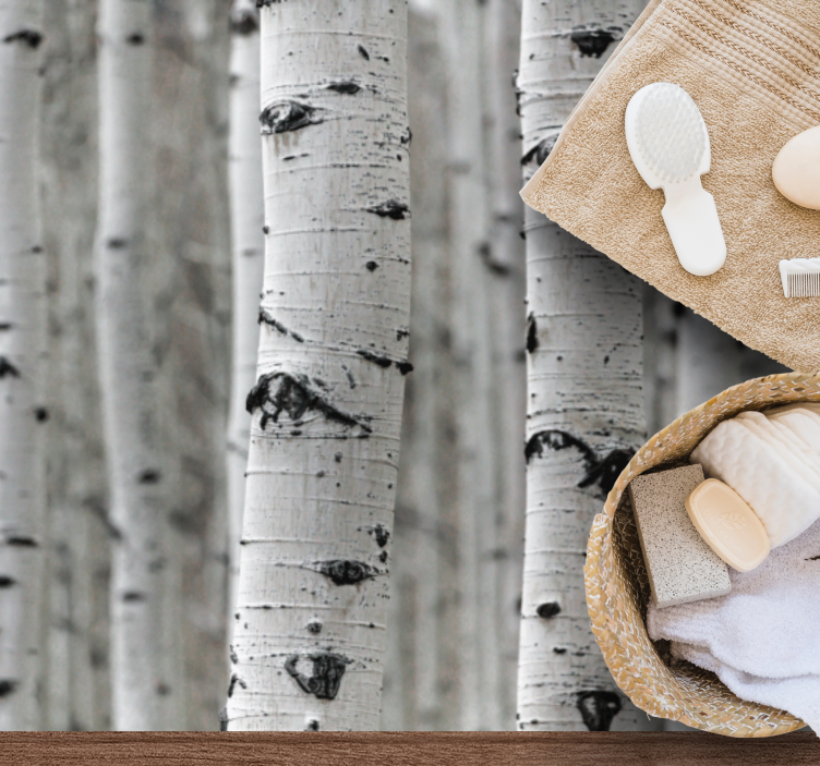 Brezov gozd Naravne vinilnea preproga - TenStickers