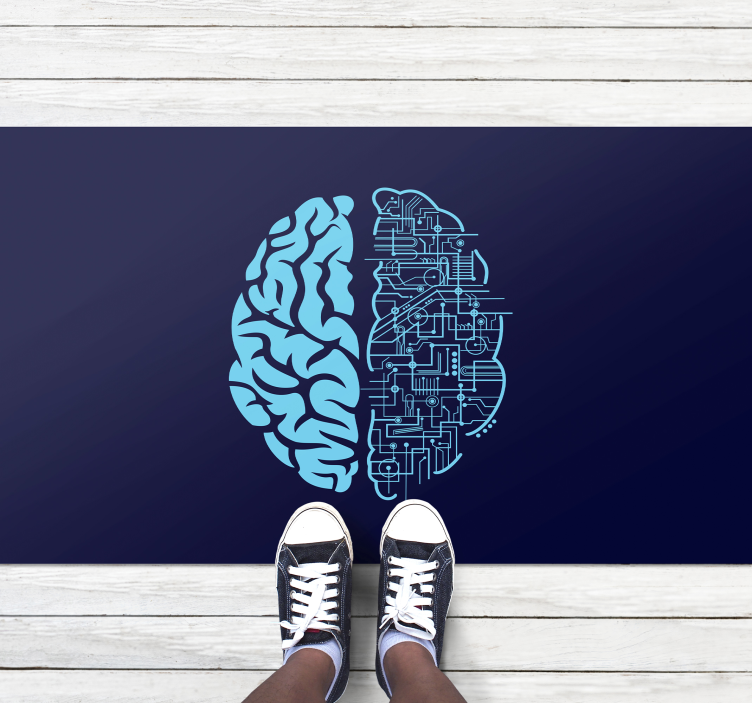 Cerebralni kontrast sodobne vinilne preproge - TenStickers