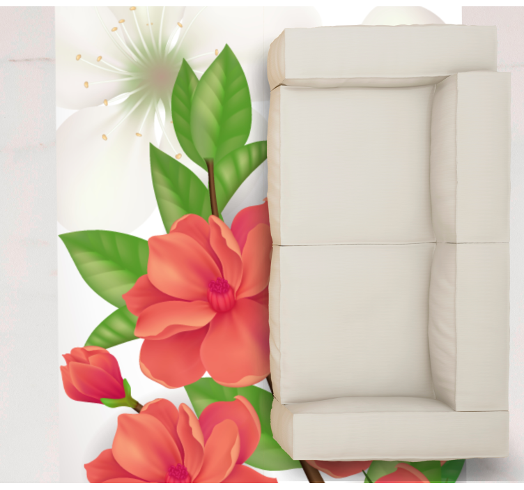 Colorful blossom arrangement cvetlična vinilna preproga - TenStickers