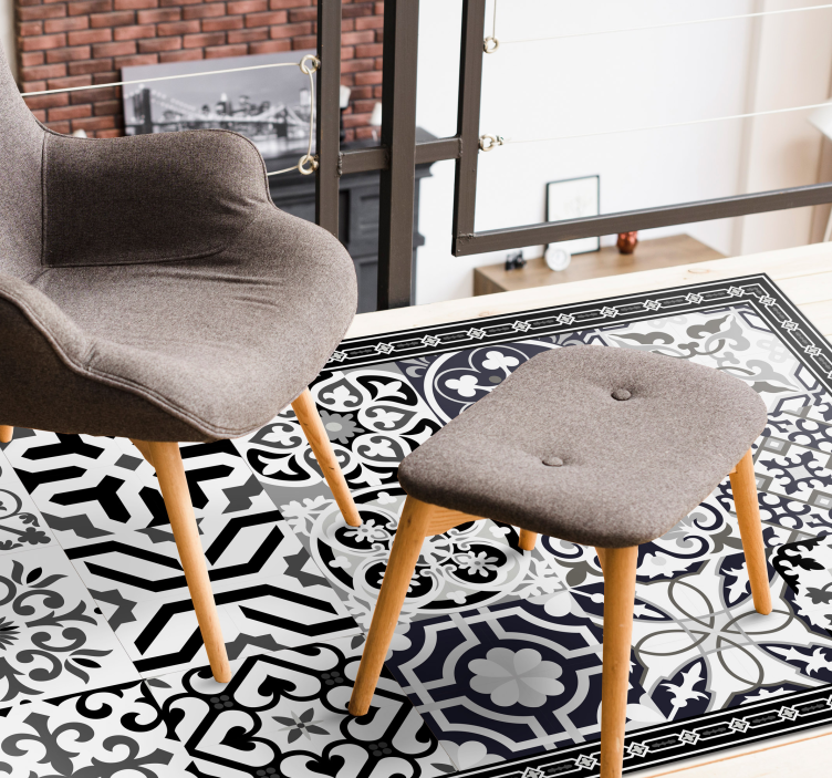 Preproga iz črnega cementa - TenStickers