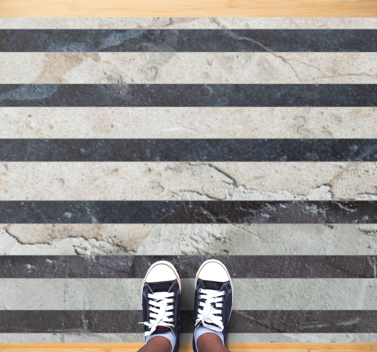 črtast vzorec kamna Vinilna preproga s kamnitim vzorcem - TenStickers