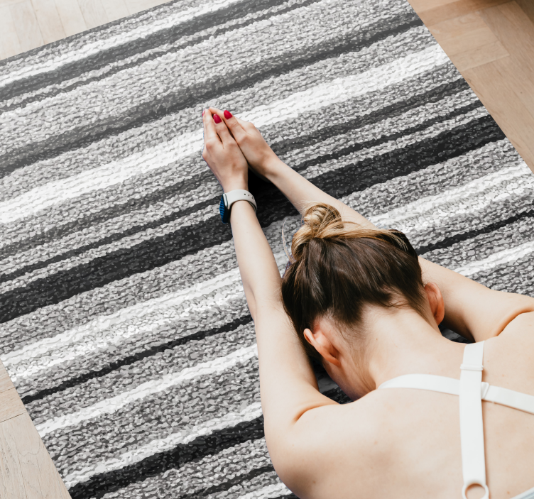 črtasto teksturirano površino Vinilna preproga s črtami - TenStickers