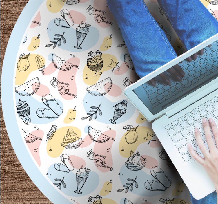 čudovita kolekcija slaščic Vinilne preproge v drugih vzorcih - TenStickers