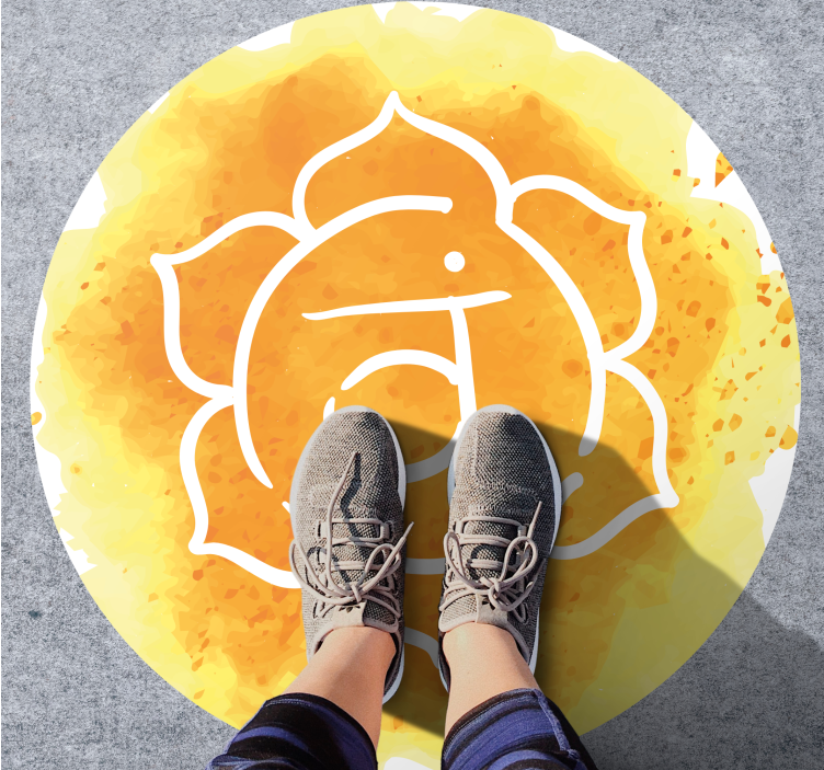 Lepa sakralna čakra simbol sodobne vinilne podstavki - TenStickers