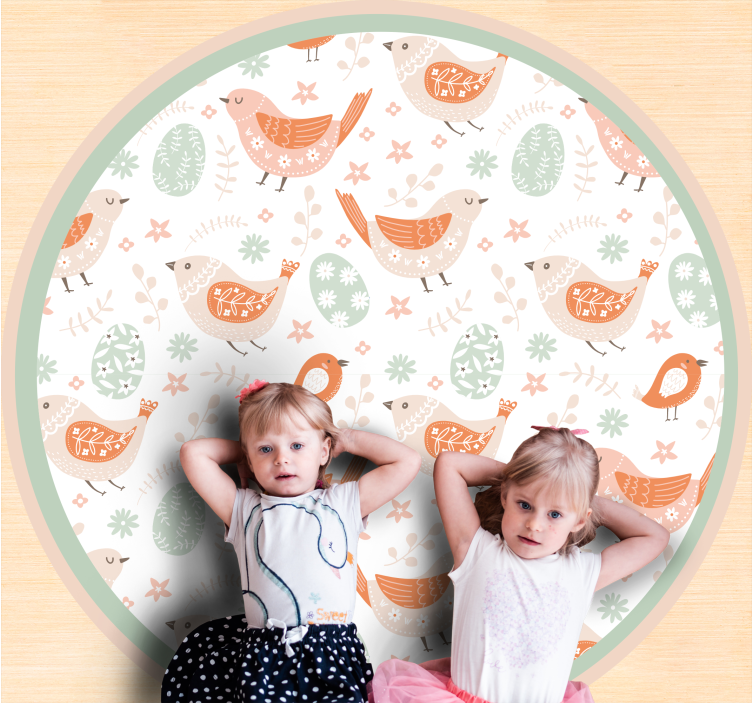 čudoviti ptičji motivi Naravne vinilnea preproga - TenStickers