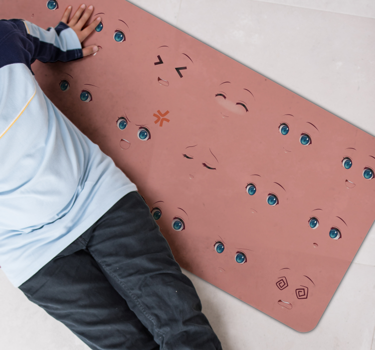 Dejavnost čustvenih obrazov Otroške vinilna preproga - TenStickers