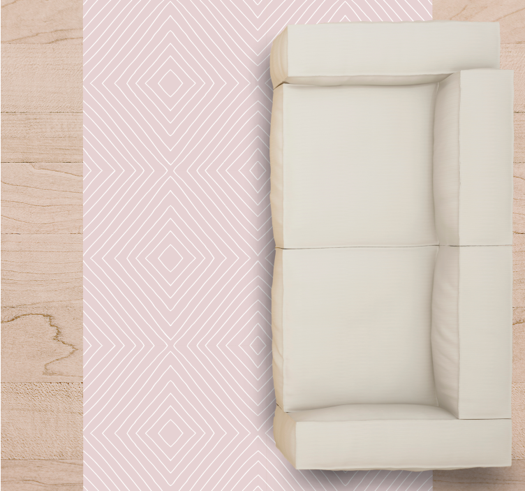 Diagonalni diamanti Vinilne preproge z geometrijskimi vzorci - TenStickers