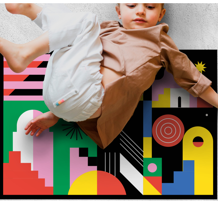 Bold modern shapes vinilne preproge z vzorci - TenStickers