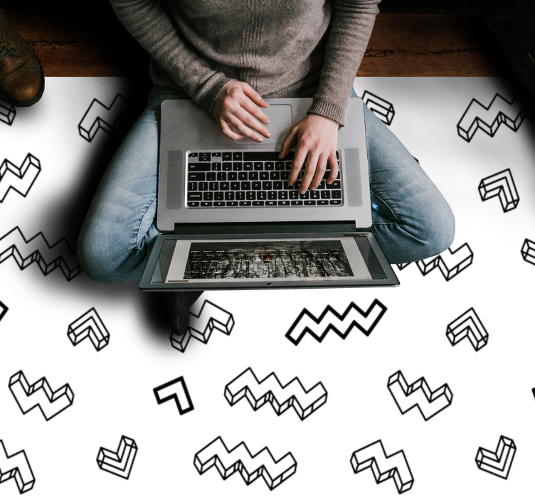 Drzni kotni vzorci Vinilne preproge v drugih vzorcih - TenStickers