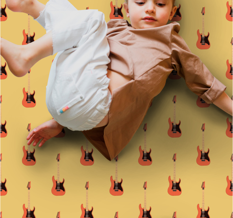 Electric guitar focal vinilna preproga za najstnike - TenStickers