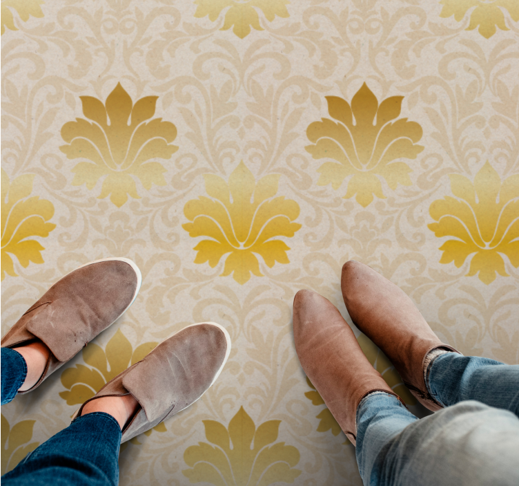 Eleganca baročnega vzorca Vintage vinilna preproga - TenStickers