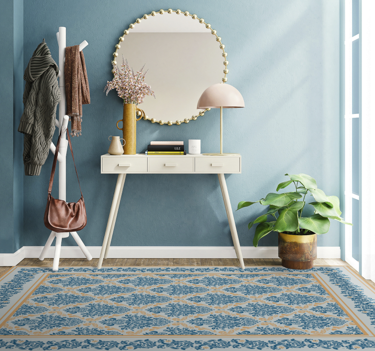 Eleganten cvetlični barok Vinilna preproga za vhod - TenStickers