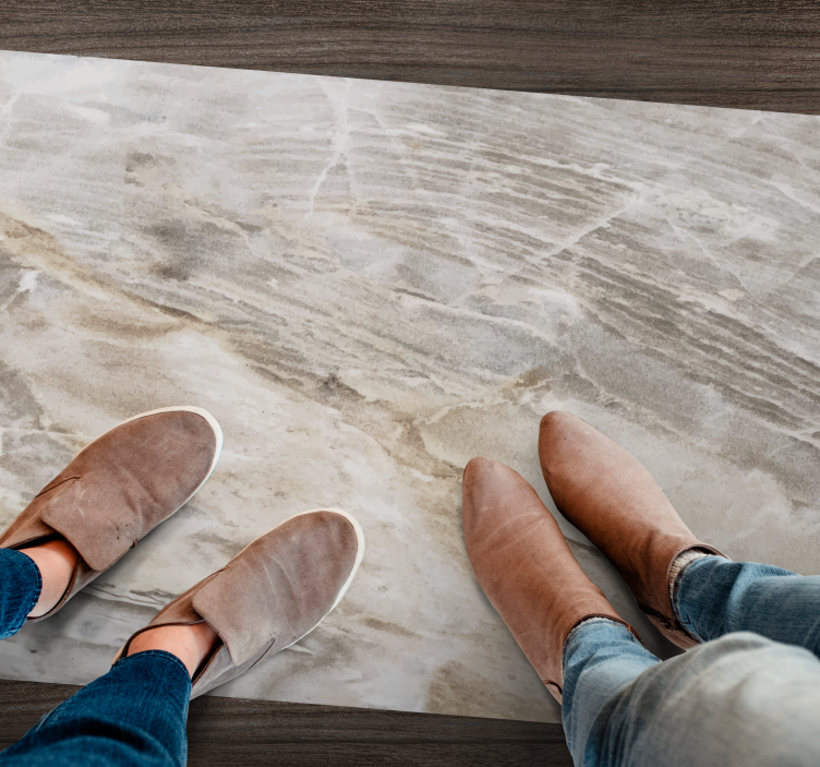 Eleganten zaključek Marmorna vinilna preproga - TenStickers