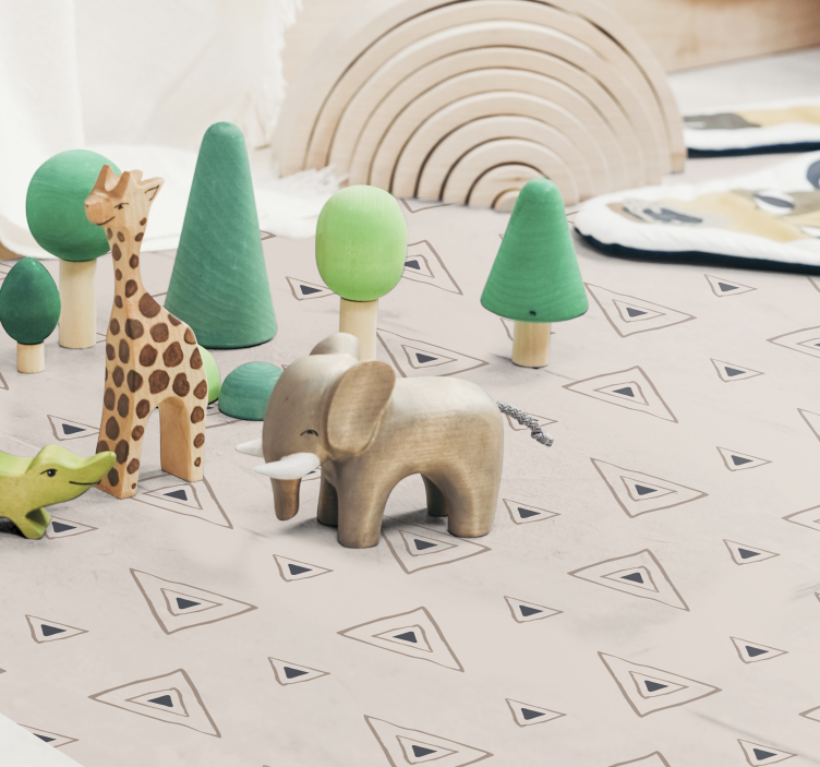 Eleganten trikotni vzorec Vinilna preproga za dojenčke - TenStickers