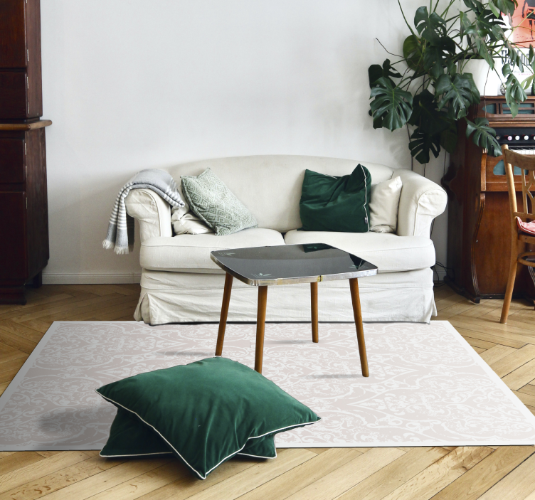 Elegantna vzorčasta oblika Vinilna preproga za dnevno sobo - TenStickers