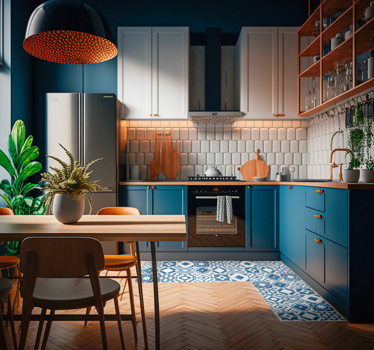 Elegantne ploščice vinilne kuhinjske preproge - TenStickers