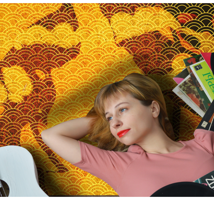 Japonska seigaiha Etnične vinilna preproga - TenStickers