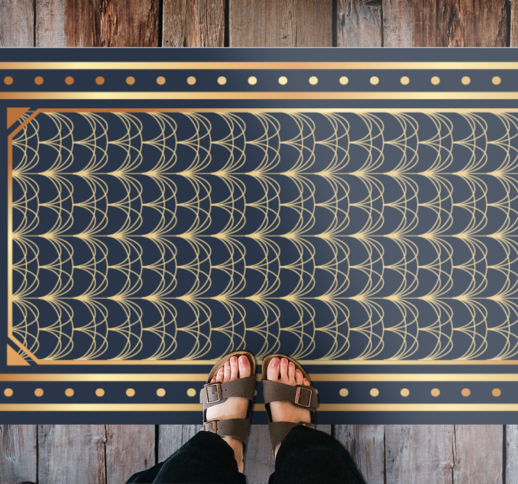 Elegant wave patterns vinilne preproge z vzorci - TenStickers