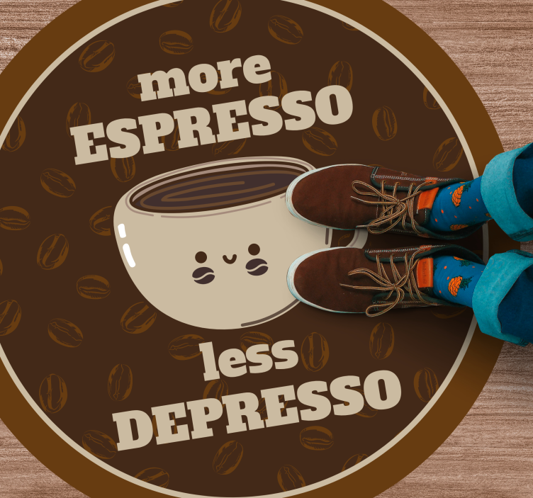 Preproga po naročilu espresso - TenStickers