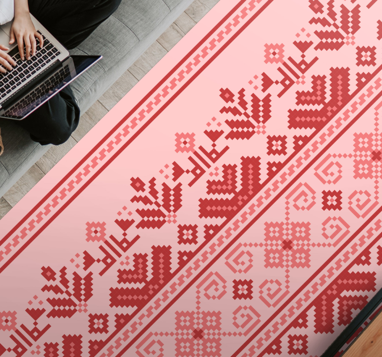 Etnični okrasni vzorec Vinilna preproga mandala - TenStickers