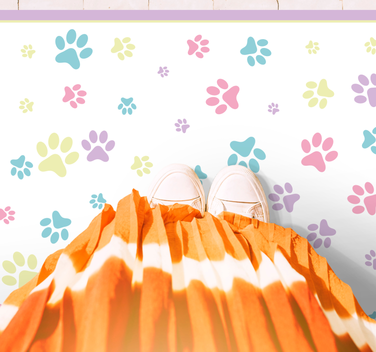 Fantastična pisana pasja tačka živalska preproga - TenStickers