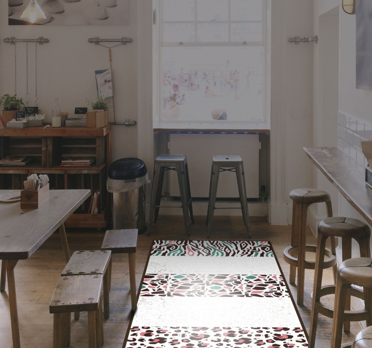 Fuzija mozaičnega vzorca Vinilna mozaik preproga - TenStickers