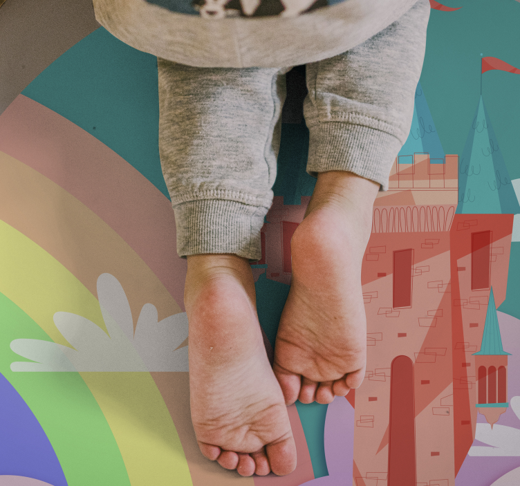 Grajska fantazija Otroške vinilna preproga - TenStickers