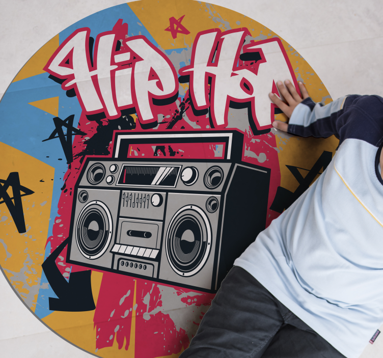 Hip hop plesalka spalnica preproga - TenStickers