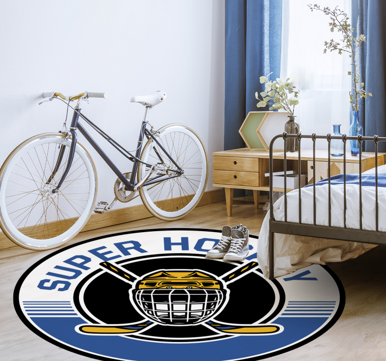 Hokejski emblem Vinilna preproga z igre - TenStickers