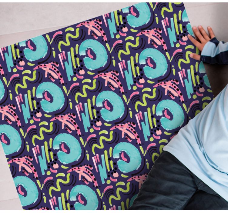 Igriv pisan vzorec Vinilne preproge v drugih vzorcih - TenStickers