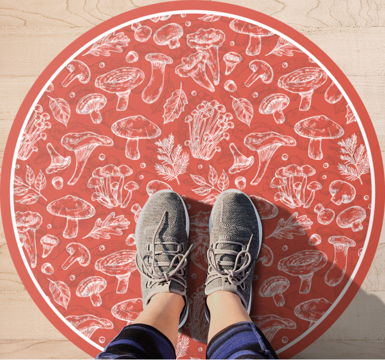 Ilustracija gob Naravne vinilnea preproga - TenStickers