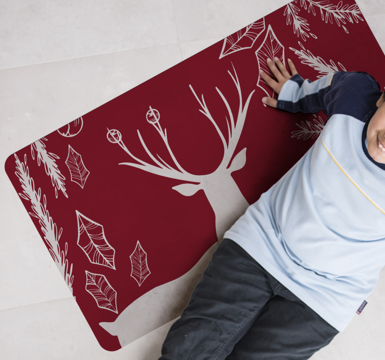 Ilustracija, navdihnjena z naravo Tepih z živalskim potiskom - TenStickers