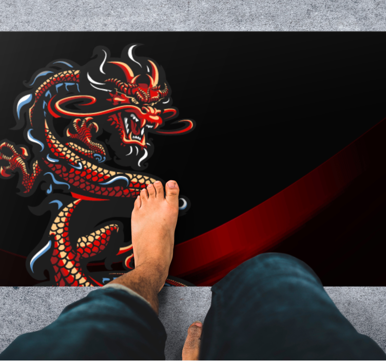 Ilustracija zmaja Vinilna preproga za najstnike - TenStickers