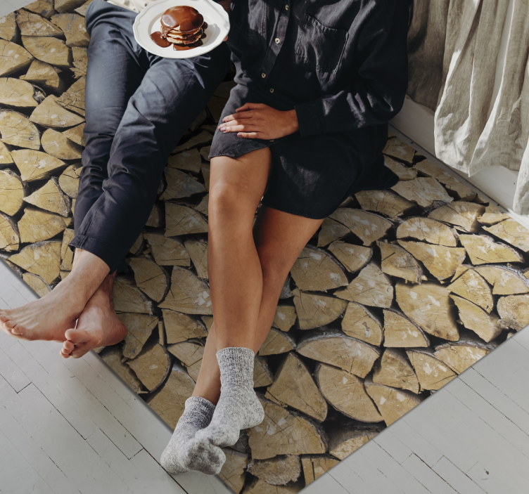 Original lesene efekt 3d deske les vinil preproga - TenStickers