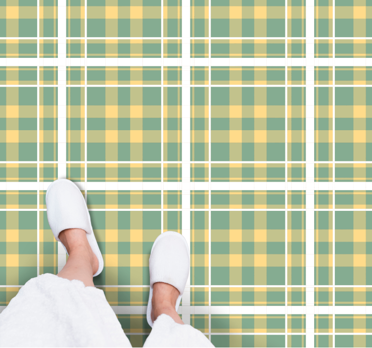 Karirasti motiv Vinilna preproga s črtami - TenStickers