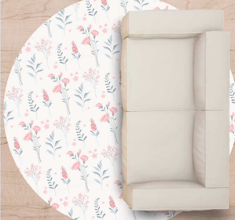 Kompozicija s cvetličnim vzorcem cvetlična vinilna preproga - TenStickers