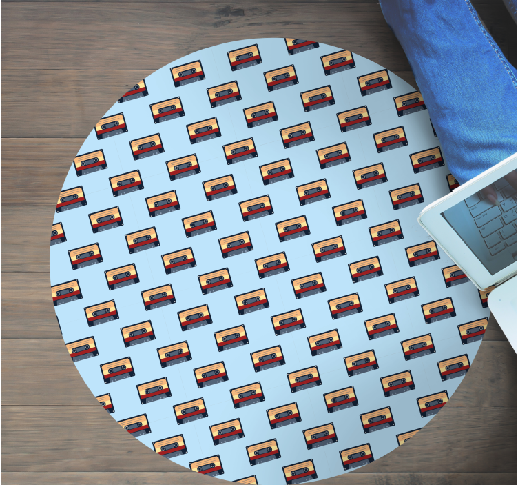 Retro cassette concept vintage vinilna preproga - TenStickers