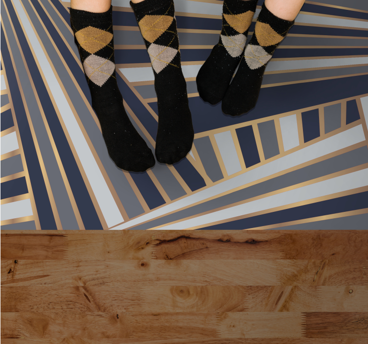 Kontrastne črte sivi toni vzorec sodobne podstavki - TenStickers