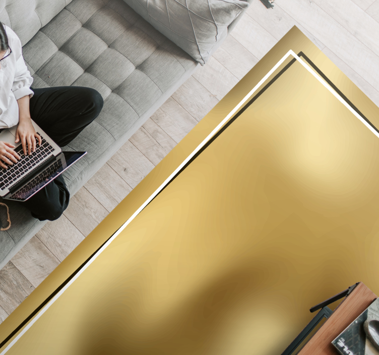 Kovinski sijaj minimalistična vinilna preproga - TenStickers