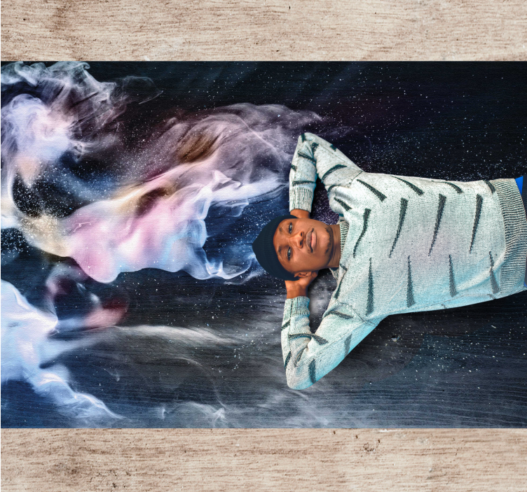 Kozmični dimni vrtinci Vinilna preproga za najstnike - TenStickers