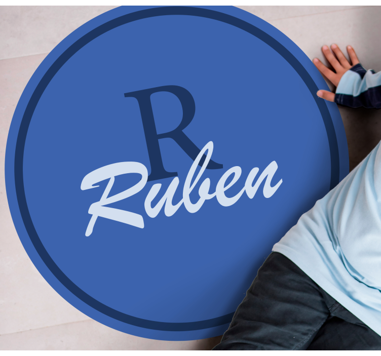 Krog imena po meri Vinilna preproga z imeni - TenStickers