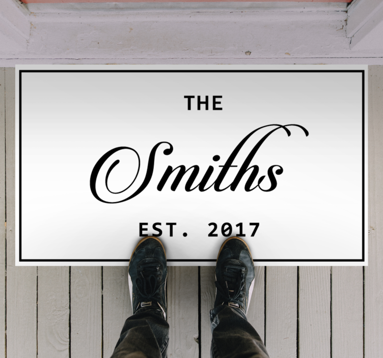 Kul družinska personalizirana osebna preproga - TenStickers