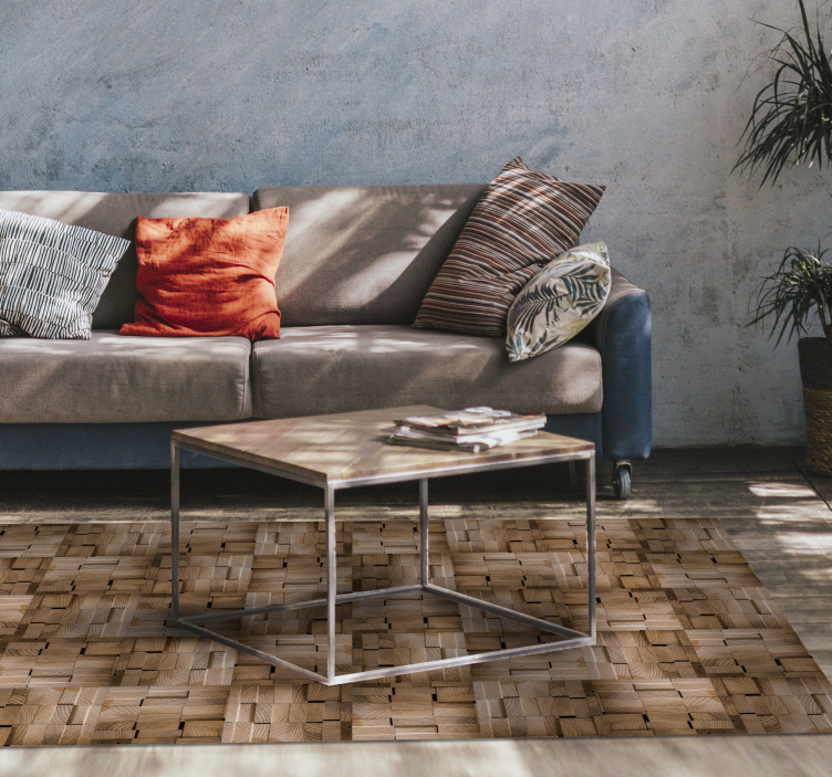 Lesena deska ameriški stenski les vinil preproga - TenStickers