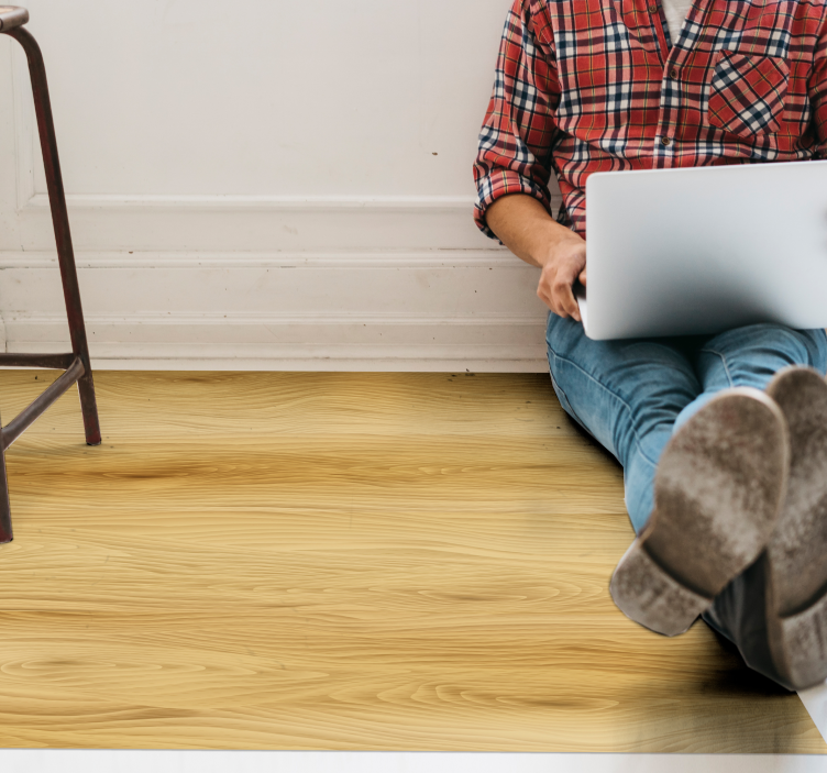 Preprosta tekstura Vinilna preproga z lesnim učinkom - TenStickers