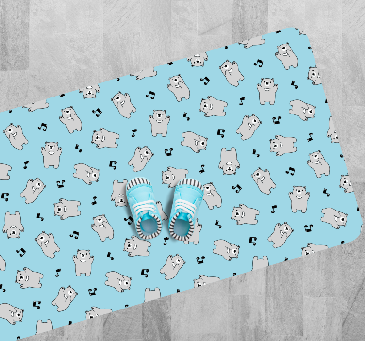 Ljubki medvedji liki Vinilna preproga za dojenčke - TenStickers