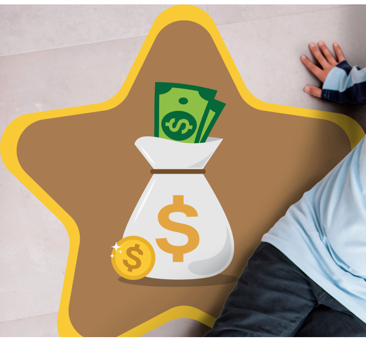 Logotip denarne vrečke Vinilne preproge v drugih vzorcih - TenStickers