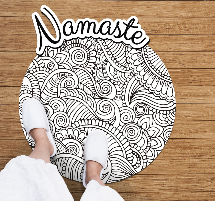Mandala namaste vinilna preproga - TenStickers